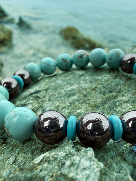 TurquoiseBraceletHematite1