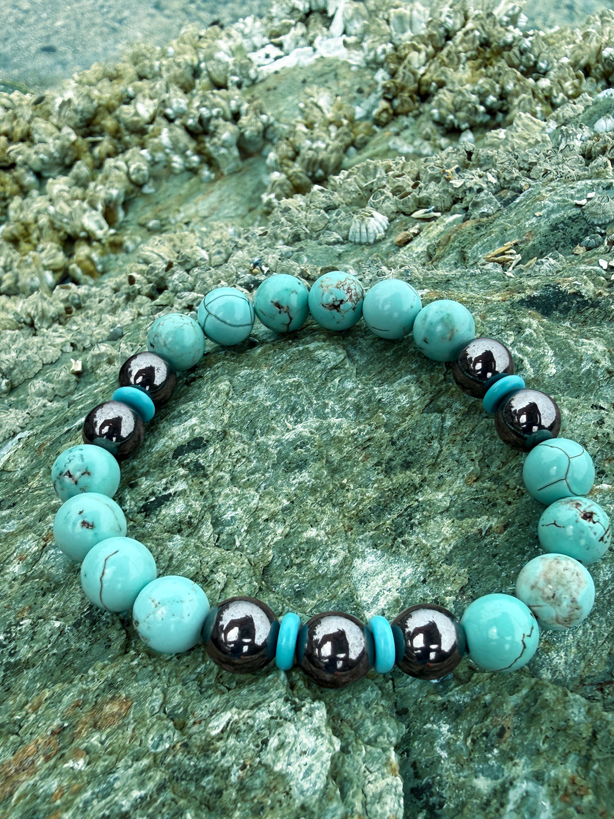 TurquoiseBraceletHematite
